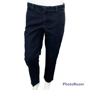 Banana Republic Avery Dark Wash Blue Denim Straight Leg Dressy Jeans - Size 8